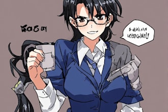 draw commission into anime or manga style art