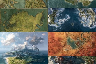 design a detailed fantasy kingdom or region map for your story