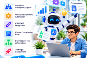 develop ai agents, ai employees and business automation solutions