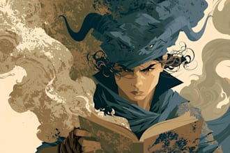 create a unique fantasy novel cover illustration