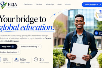design visa consultancy website immigration relocation study abroad website