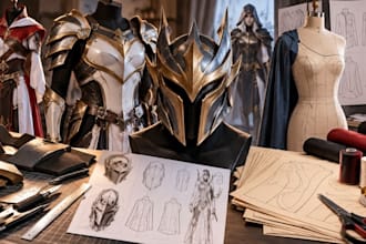 create custom cosplay armor, helmets, sewing patterns and instructions