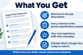 write a tailored nhs supporting statement for your job application