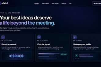 build a responsive landing page