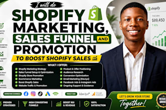 boost shopify and esty sales with marketing sales funnel, meta and tiktok ads