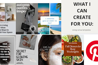 design modern and aesthetic pinterest pins for your brand
