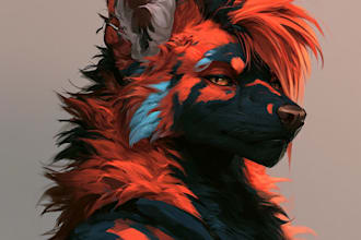 create expressive anthro animal character art