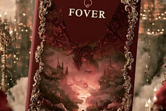 do book cover design, fantasy book cover illustration