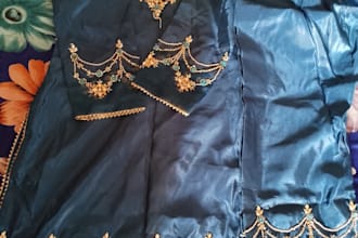 do custom hand embroidery and fashion dress embroidery desig