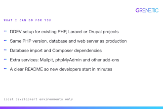 dockerize your PHP, laravel or drupal project with ddev