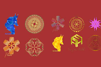 design draw mandala for tattoo or clothing brand