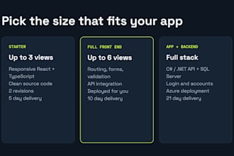 create react and typescript websites and apps
