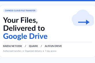 transfer baidu quark and aliyun files to google drive
