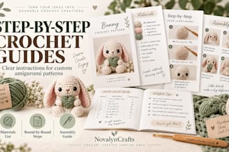 create custom crochet and amigurumi PDF patterns