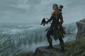 dnd character fantasy art and illustration and concept art