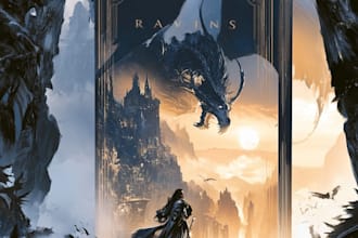 fantasy book cover, urban fantasy book cover or kindle book