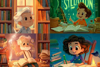 do cute children book illustrations