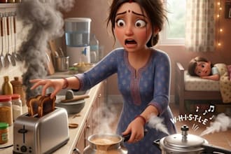 create a pixar style 3d ai animated kids story video