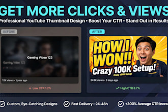 design eyecatching youtube thumbnails