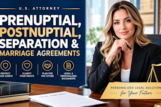 draft US prenuptial, postnuptial, separation and marriage agreements