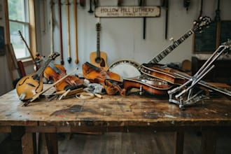 record live mandolin, fiddle, viola, banjo, dobro, guitar and pedal steel
