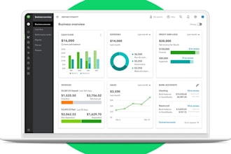set up quickbooks online, clean up your books and prepare tax ready reports