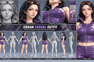 3d character modeling, sculpting for games, animation and realistic characters