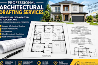 draft detailed house layouts and architectural floor plans