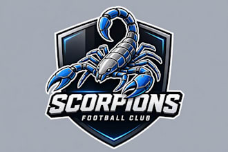 make unique scorpion logo with express delivery