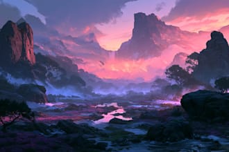 professional landscape digital art