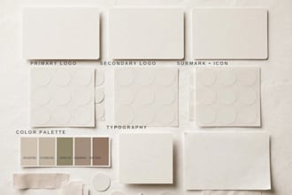 design a complete canva brand kit with logo colors and fonts