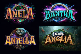 do a fantasy game logo