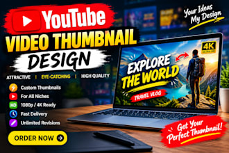 design eye catching youtube video thumbnails