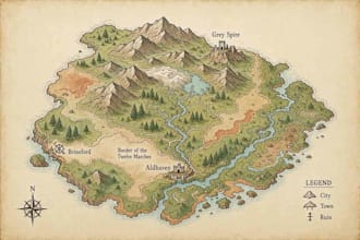 draw a map for your fantasy novel