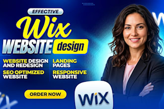 design wix or redesign wix website, build wix website development, wix editor