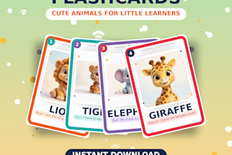 design kids printable flashcards, activity pages, coloring pages for etsy