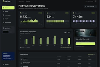 design and code a modern responsive landing page with dark mode