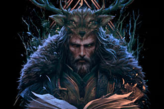do mythical beasts, monsters, fantasy logo or illustrations