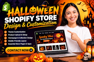 design halloween shopify store halloween website christmas halloween store