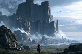 create fantasy environment concept art