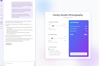 build a custom web calculator or interactive business tool