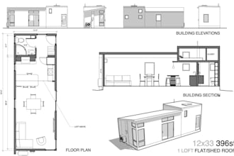 design small house plans, compact layouts, elevations, permit ready drawings