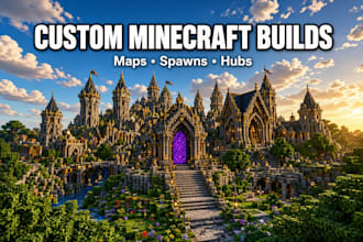 build custom minecraft maps, spawns, hubs and server builds