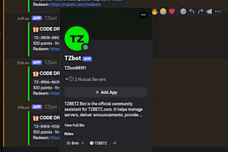 create a custom discord kick or twitch bot for you