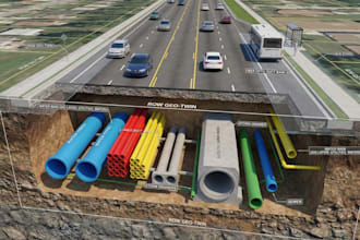 draft underground utility plans and utility coordination drawings