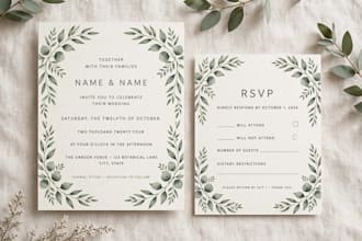 design editable canva wedding invitation template