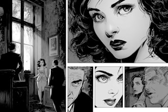 draw a custom cover art for your comic, book or podcast