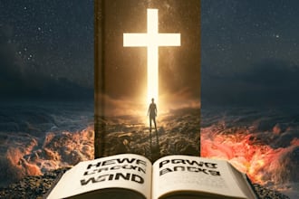 do christian  book cover design, religious book cover
