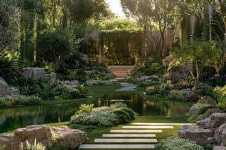 create photorealistic outdoor renders, landscape design
