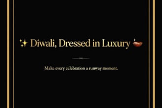 design luxury diwali festive posts for fashion brands